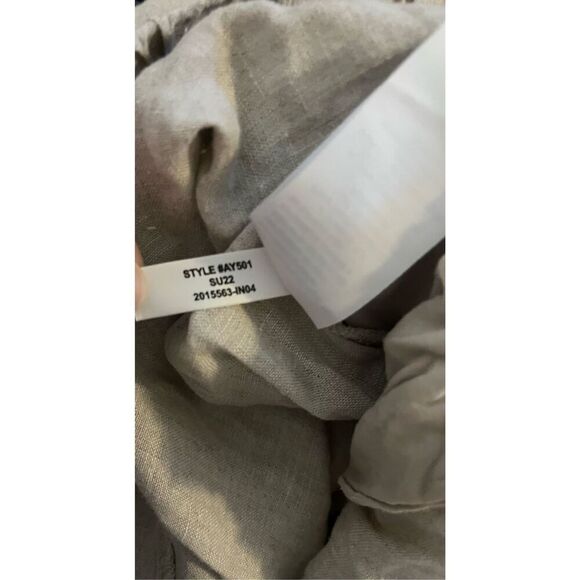 J. Crew Wide Leg Linen Drawstring Waist Pocket Front Pants Women’s Medium - Picture 5 of 5